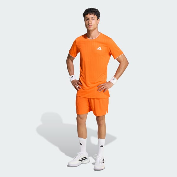 adidas TENNIS CLIMACOOL+ FREELIFT TEE PRO T-Shirt - Orange | Free
