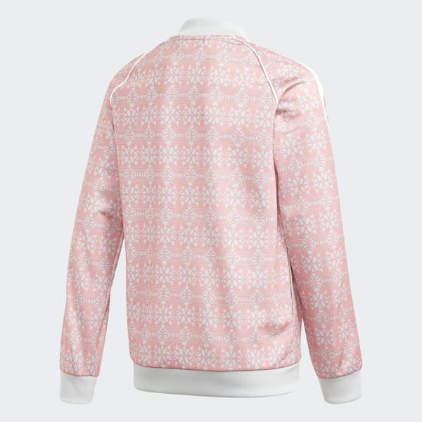 Adidas sst online track jacket pink