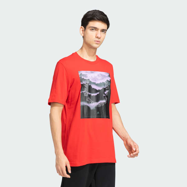 Red Graphic Cotton Tee