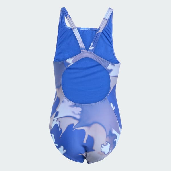 Blauw Tie Dye V-back Badpak