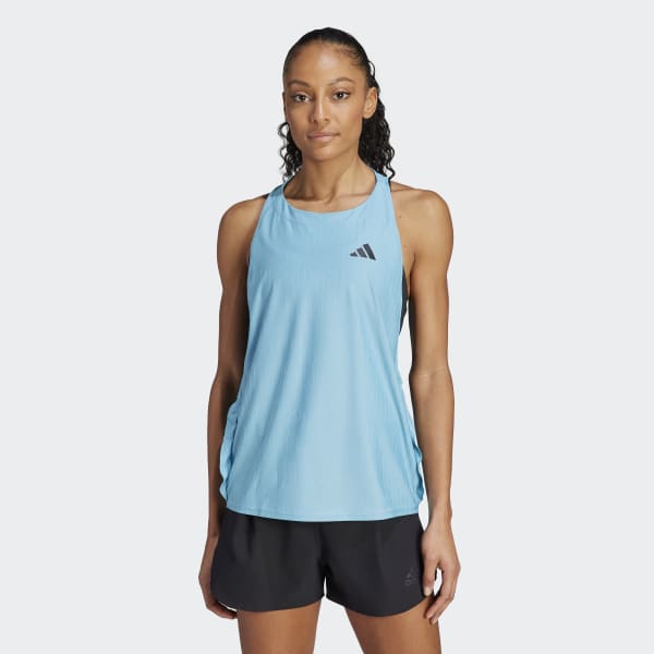 adidas Made to Be Remade Running Tank Top - Blue | Women's Running ...