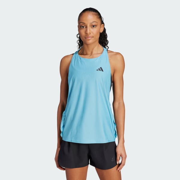 blauw Made to be Remade Running Tanktop