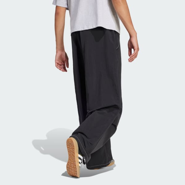 Nero Pantaloni Parachute