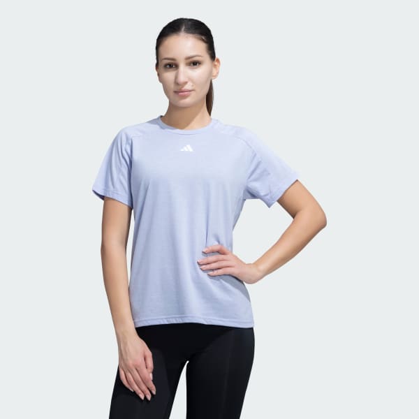 Purple TRAINING ESSENTIALS CREWNECK TEE