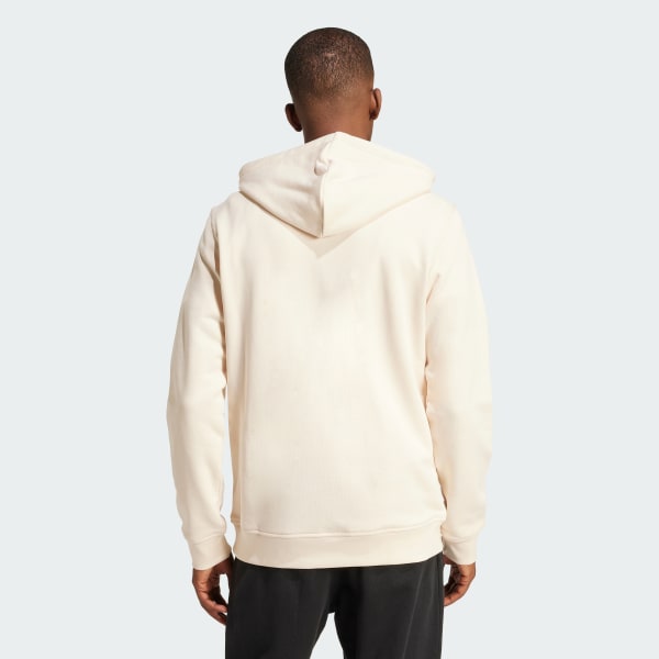 biela Mikina s kapucňou Trefoil Essentials French Terry