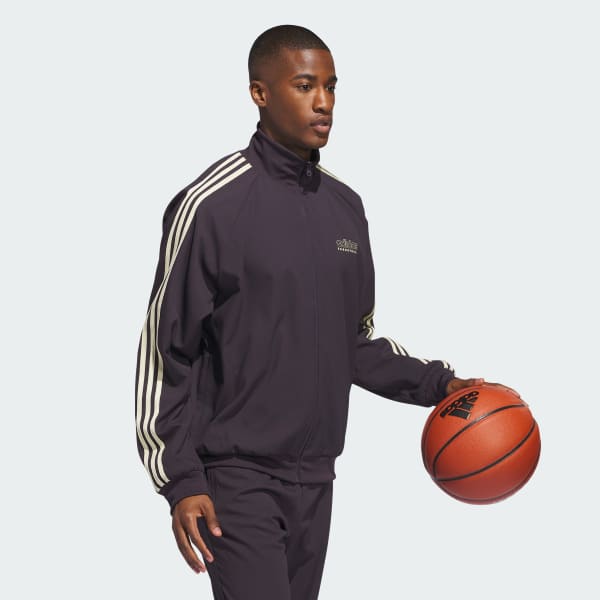 Lilla adidas Basketball Select jakke