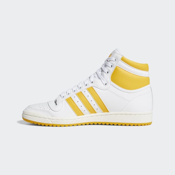 yellow and white top ten adidas