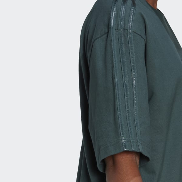 Adidas originals nova three online stripe jacquard jersey in green