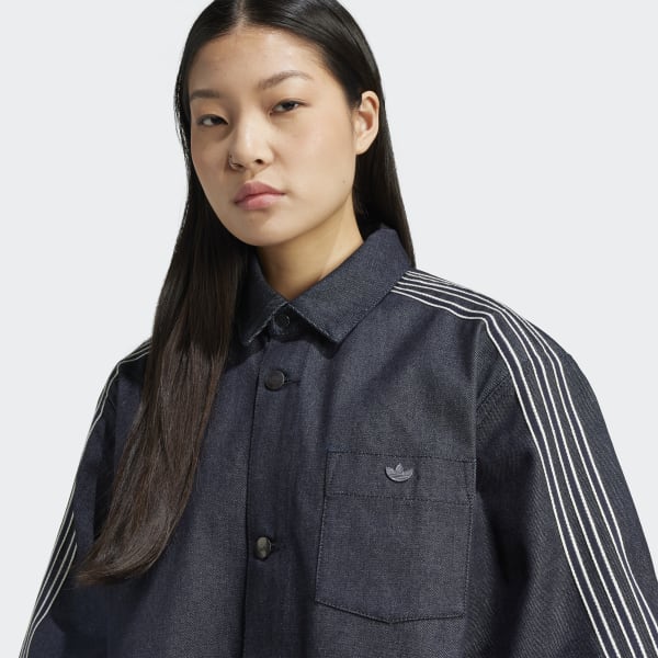 adidas Originals 半袖デニムシャツ adidas（アディダス）の「半袖デニムシャツ / アディダス