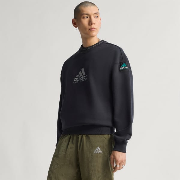 cierna adidas Equipment Reflective Embroidery Crew