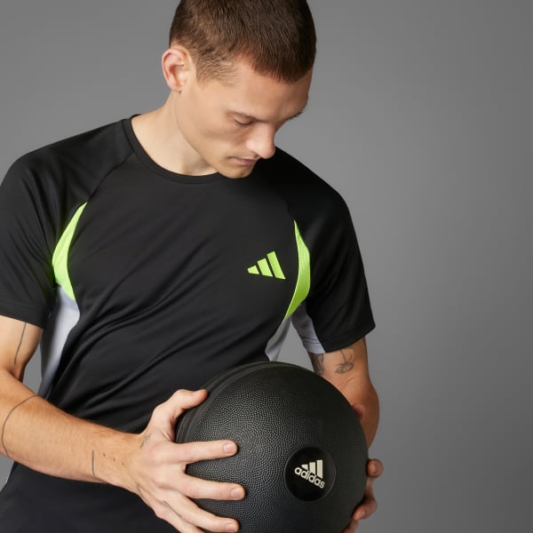 Svart Tech Apparel Colorblock T-skjorte