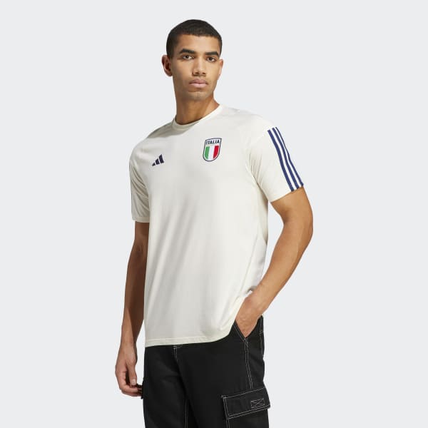 Weiss Italien Tiro 23 Cotton T-Shirt