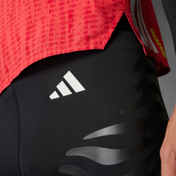 Black Adizero Control Running Short Leggings
