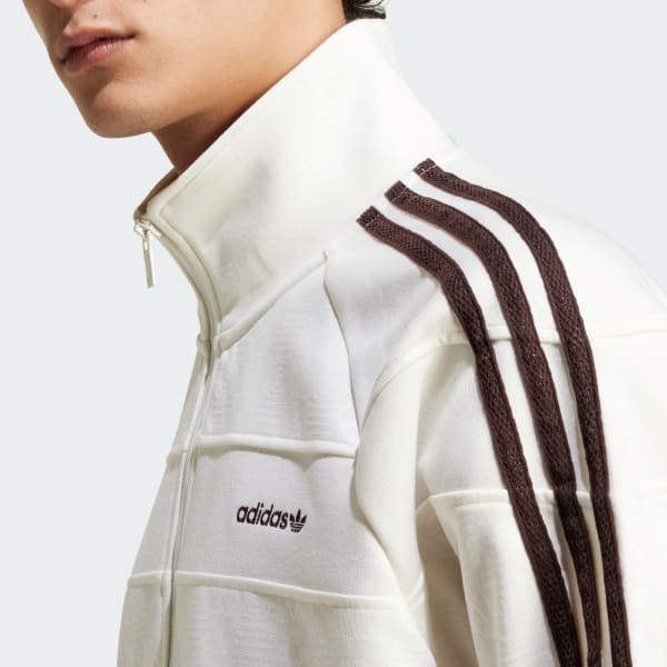 adidas '80s Premium Embossed 3-Stripes Track Top - White
