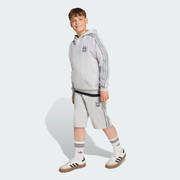 Gris Short adidas x Minecraft para niños