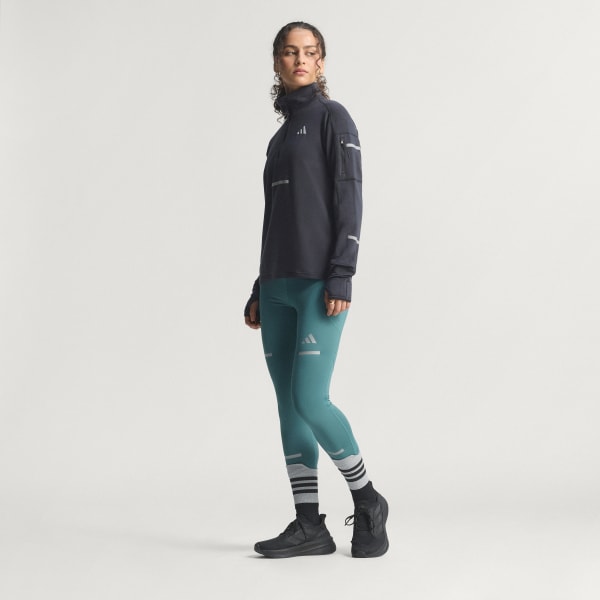 Czerń Bluza Adi365 Running CLIMAWARM+ Half-Zip
