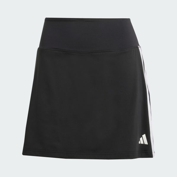 Preto Shorts-Saia Treino Essentials Três Listras