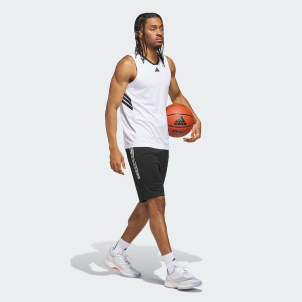 Black Legends 3-Stripes Basketball Shorts