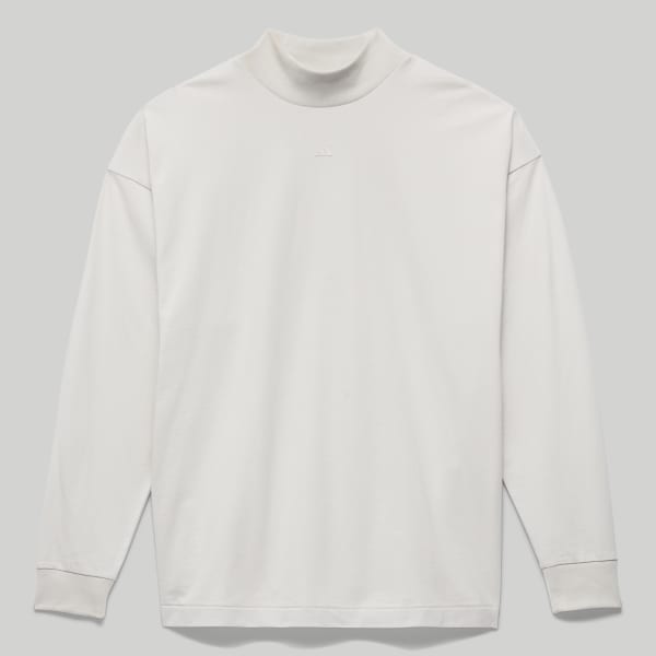 Grey adidas Basketball Long Sleeve Tee