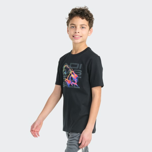 Short Sleeve Flame Football Graphic
Tee