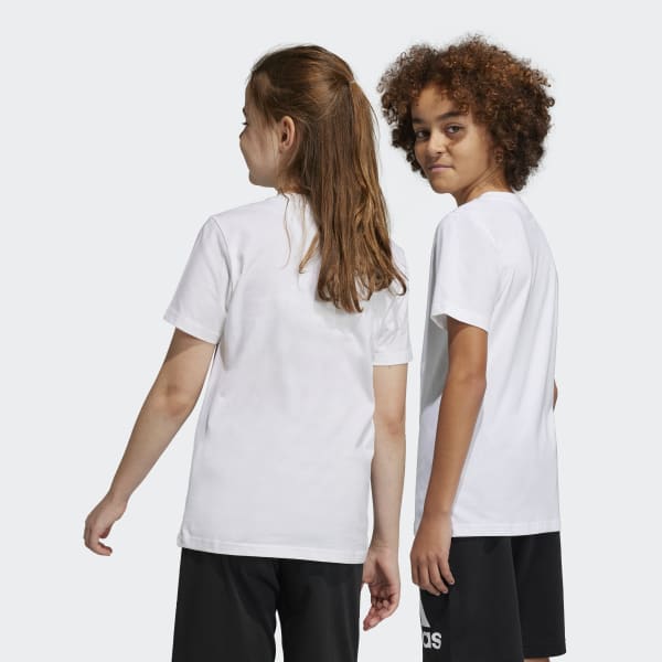 White Essentials Big Logo Cotton Slim T-Shirt