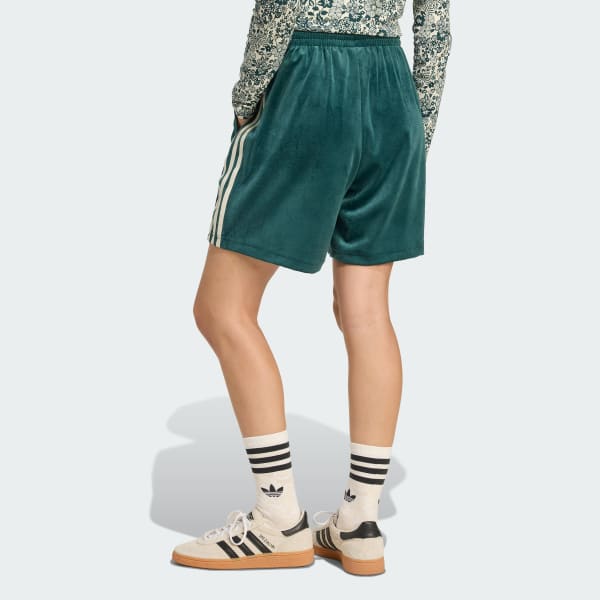 adidas Originals x Liberty London Debossed Velvet Shorts