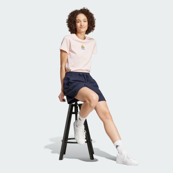 Blauw ALL SZN Rib Short