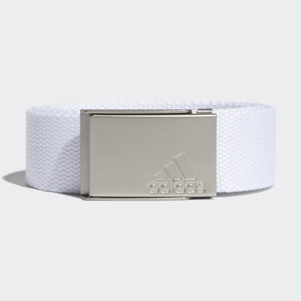 white adidas golf belt