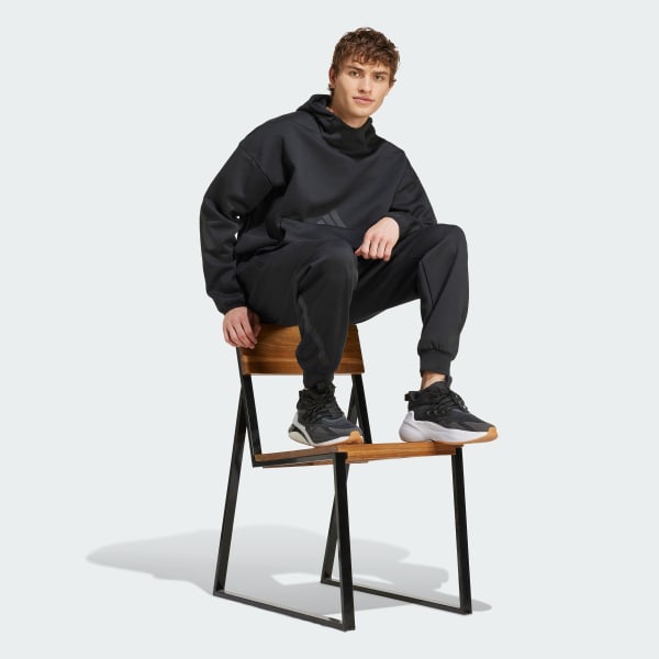 Siyah adidas Z.N.E. Kapüşonlu Üst