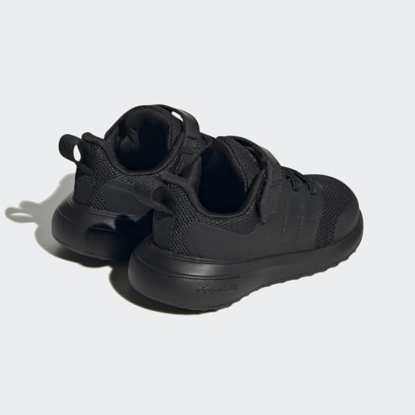 Black FortaRun 2.0 Cloudfoam Elastic Lace Top Strap Shoes