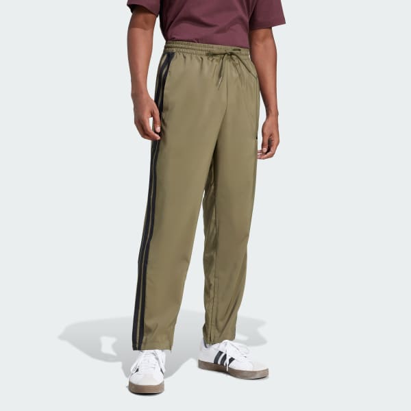 Verde Pantaloni Essentials 3-Stripes Stanford Open Hem