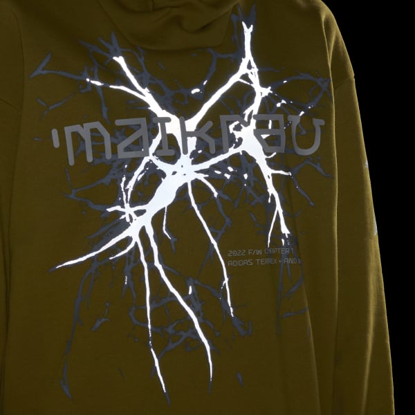 zelená Mikina s kapucňou Terrex x and wander Graphic MGV29Hood