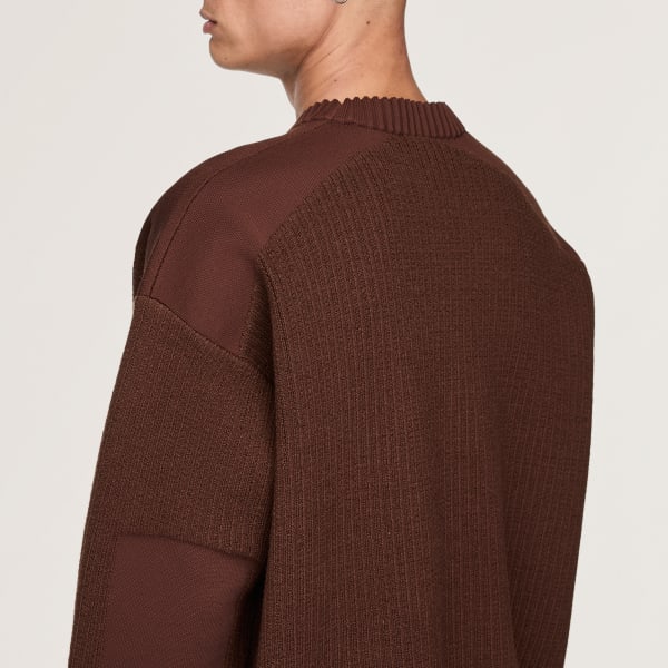 adidas Y-3 UT Knit Crew Sweater - Brown | Free Shipping with
