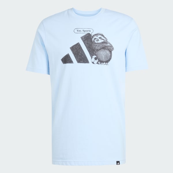 Biru Kaos Grafis Yay Sports