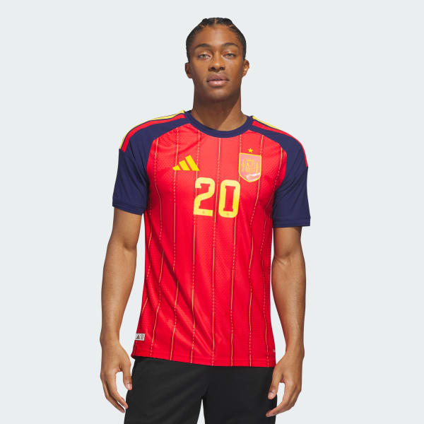 adidas Spain 26 Home Yamal Authentic Jersey - Red | Free Shipping