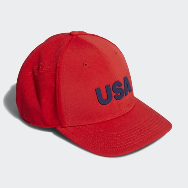 adidas A-Stretch USA Tour Hat - Red | adidas US