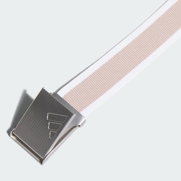 bílá Opasek Reversible Striped Webbing