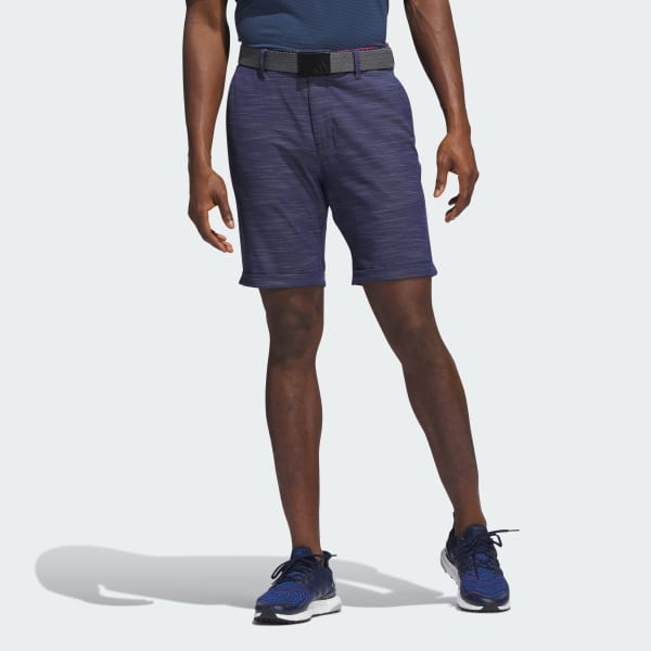 Blue Textured Golf Shorts