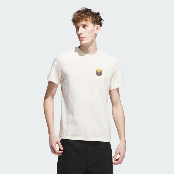 Hvid Skateboarding Trefoil shadow tee