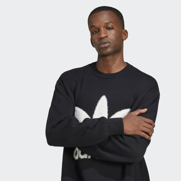 スウェット・トレーナー ADIDAS Premium Knit Trefoil Crew Sweatshirt 5FT249 adidas Originals Essentials Trefoil Crewneck Sweatshirt