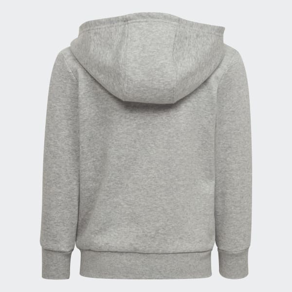 Gris Chaqueta con capucha Essentials 3 bandas