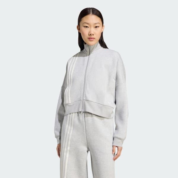Off Placed 3-Stripes Zip Up