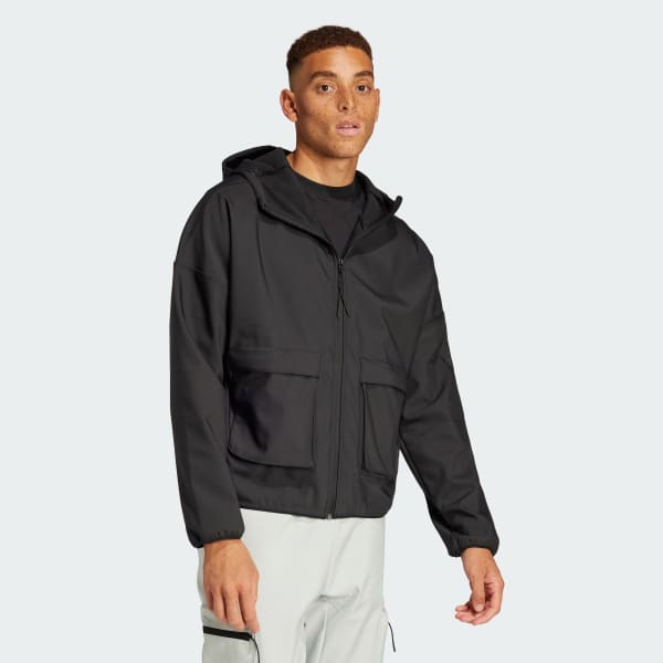 Nero Felpa con cappuccio City Escape Premium Full-Zip