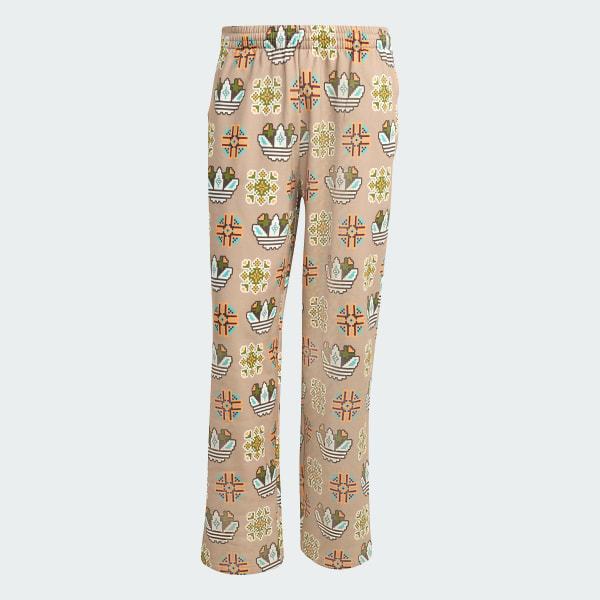 Tile Allover Print Loose Sweat Pants