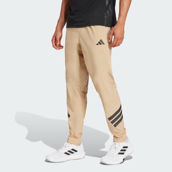 Bruin Icon 3-Stripes Woven Broek