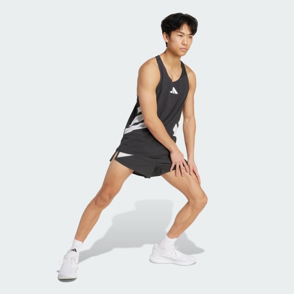 Schwarz Adizero Road to Records Singlet
