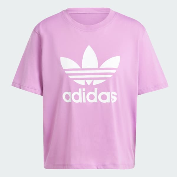 Purple Adicolor Trefoil Boxy Tee