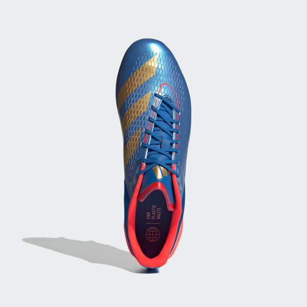Blue Adizero RS15 Pro Soft Ground Rugby Boots