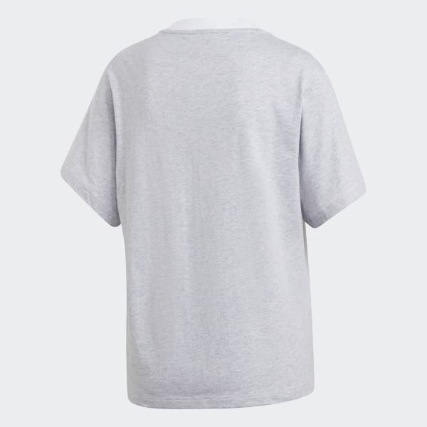 Cinzento T-shirt Boyfriend
