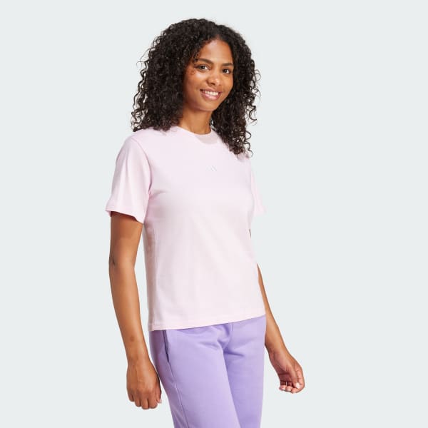 Pink Essentials Small Logo Cotton Tee